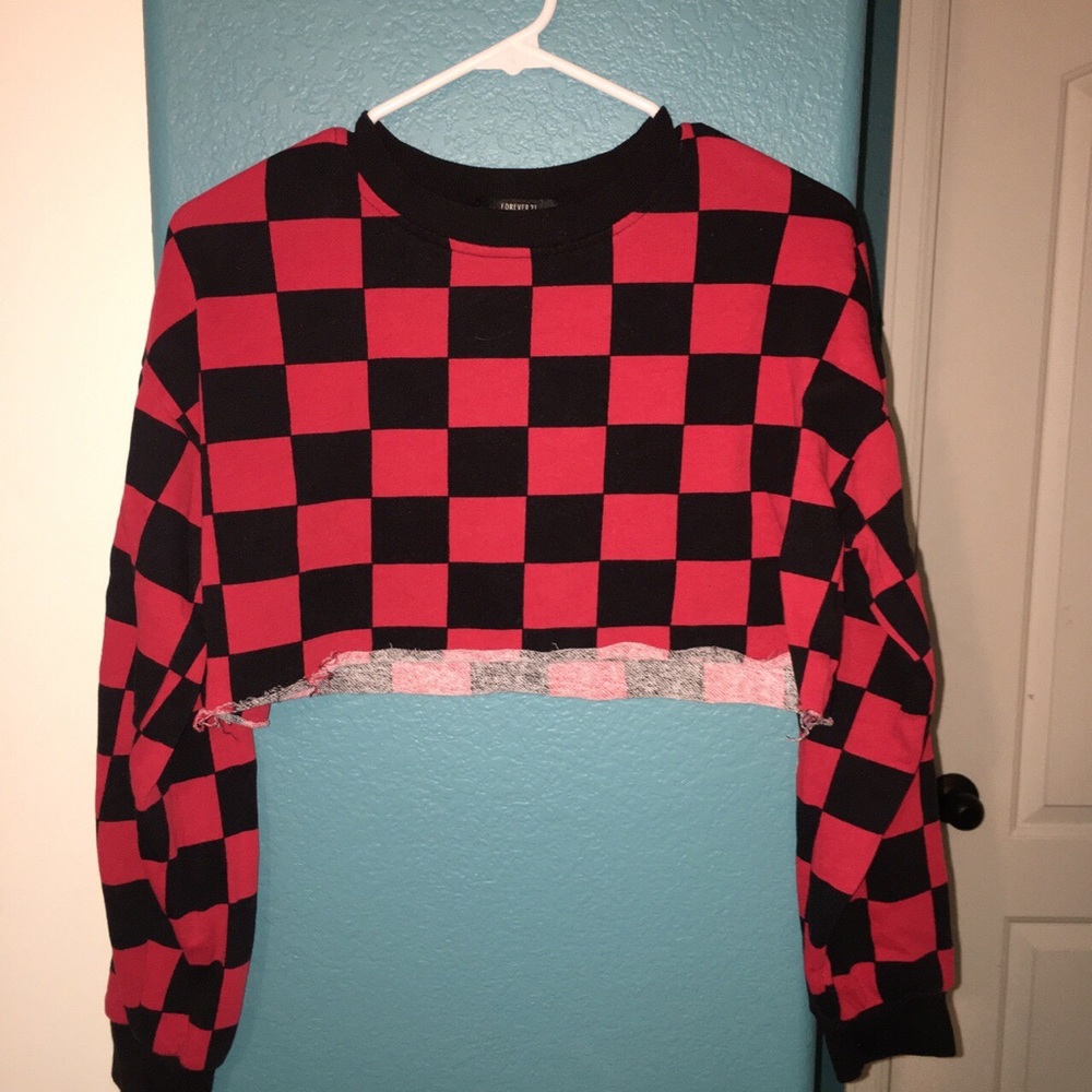 Forever21 Checkered Croptop